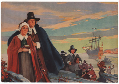 [Pilgrims landing in America]